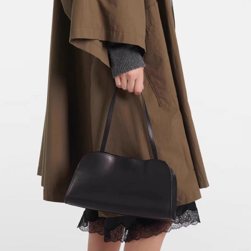 Women's Fashionable Soft Milk Drinking Calfskin Underarm Women's Messenger Bag