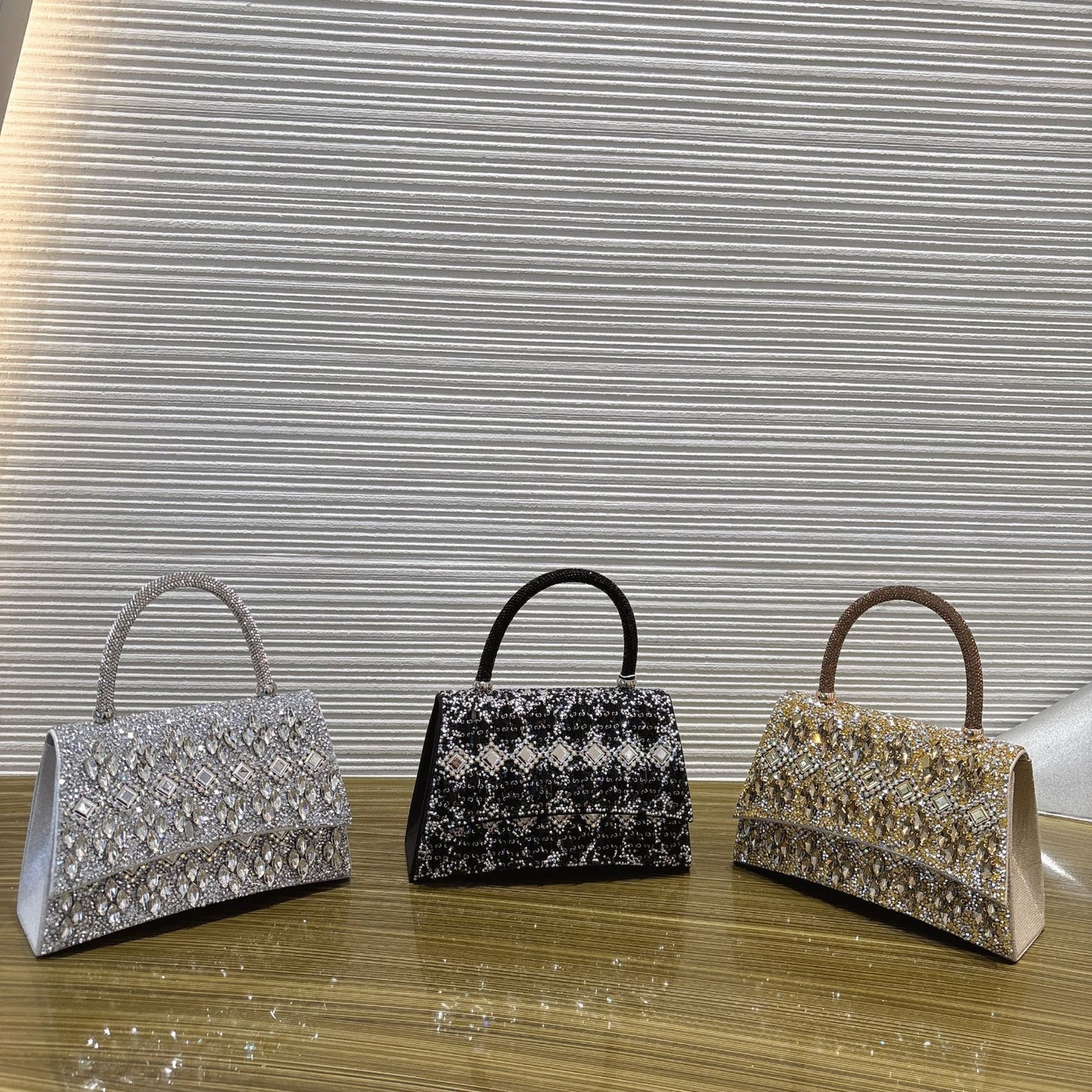 Diamond Light Luxury Portable Dinner Shining Rhinestone Women's Handbag