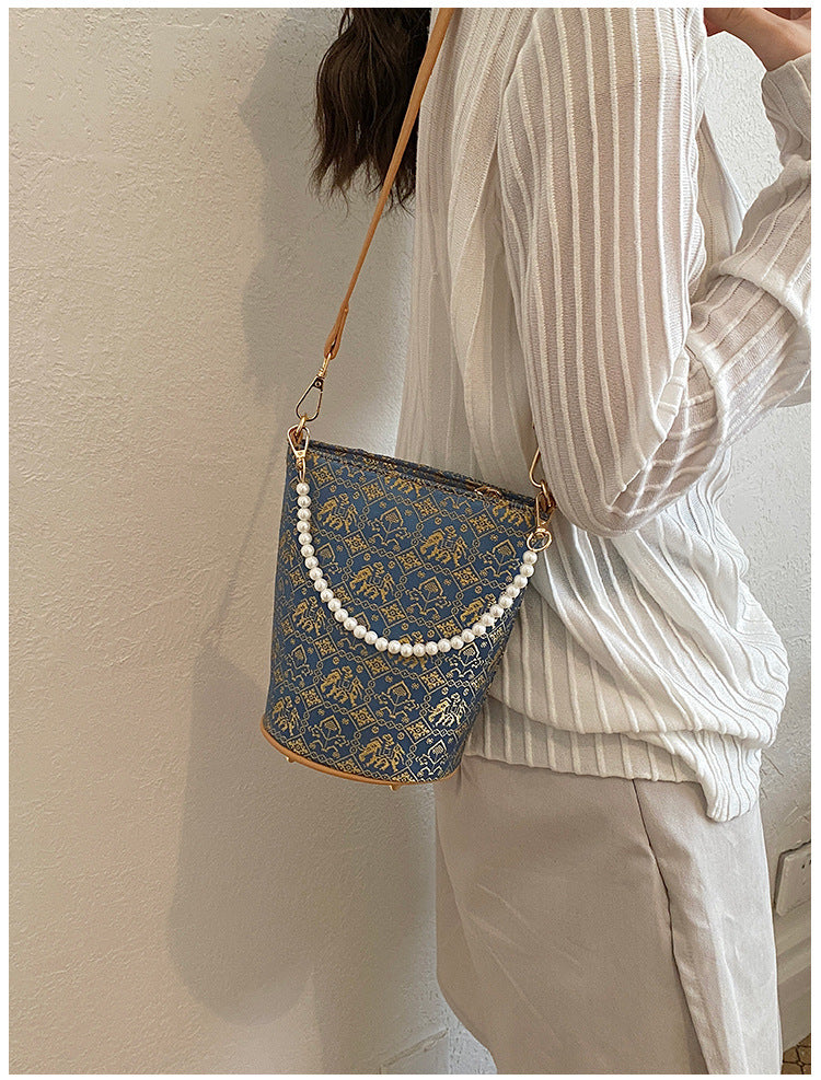 Women's Jin Fashion National Tide Fresh Air Culture Chinese Bucket Bag