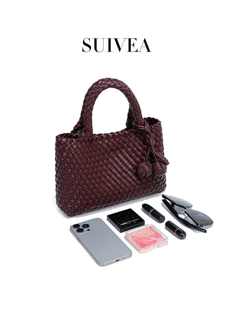 Women's Portable Vegetable Basket Personality Composite Woven Women's Handbag