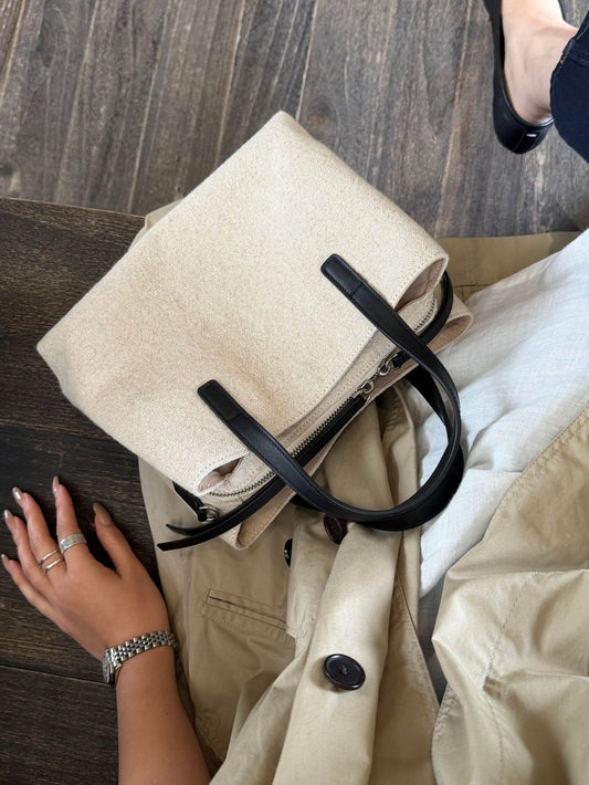 Women's Comparable Bean Lightweight Spring Linen Large Tote Bag