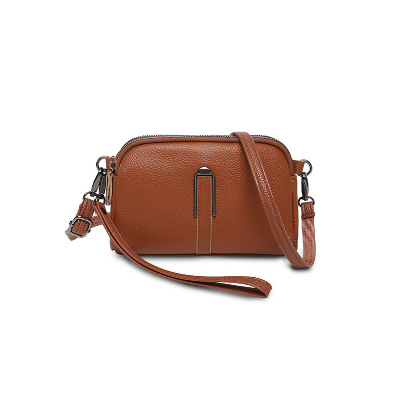 Women's Genuine Leather First Layer Cowhide Mobile Women's Messenger Bag
