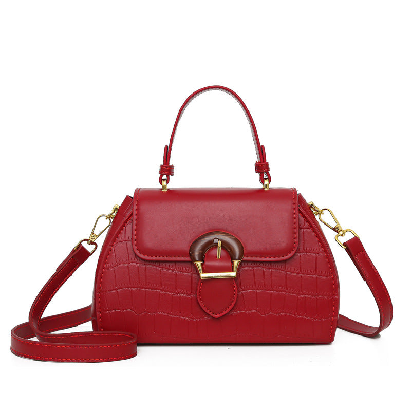 Women's Stylish Textured Simple Popular Trend Alligator Bags