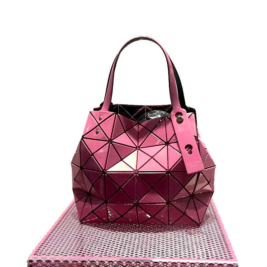 Women's March Hand Color Nail Diamond Box Geometric Rhombus Tote Bag