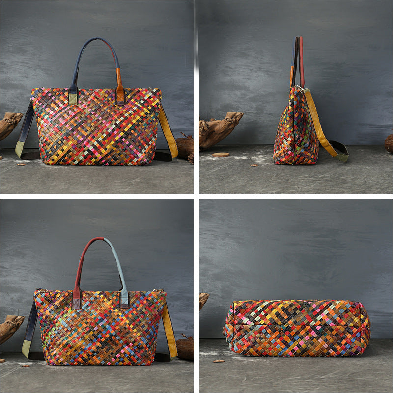 Colorful Woven Special Interest Light Luxury Tote Bag