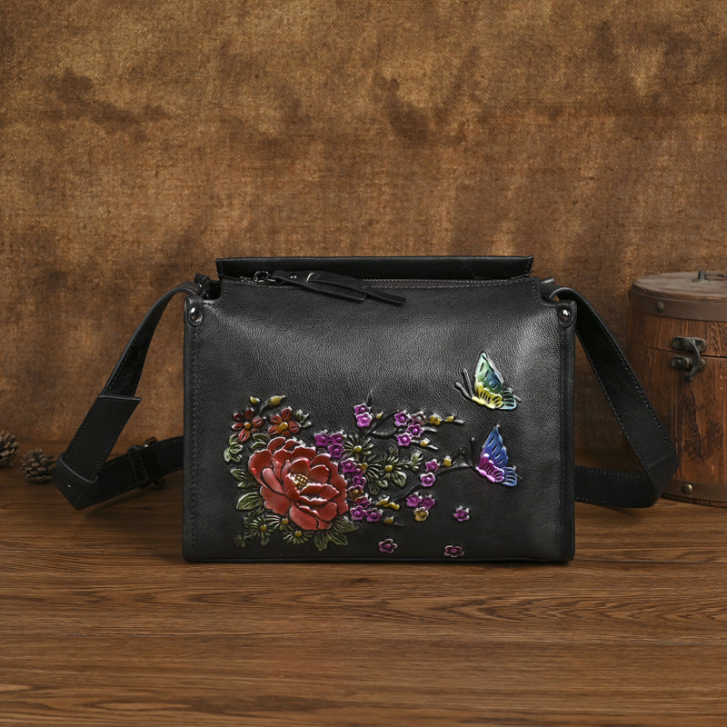 Women's Ethnic Style National Retro First Layer Shoulder Bags