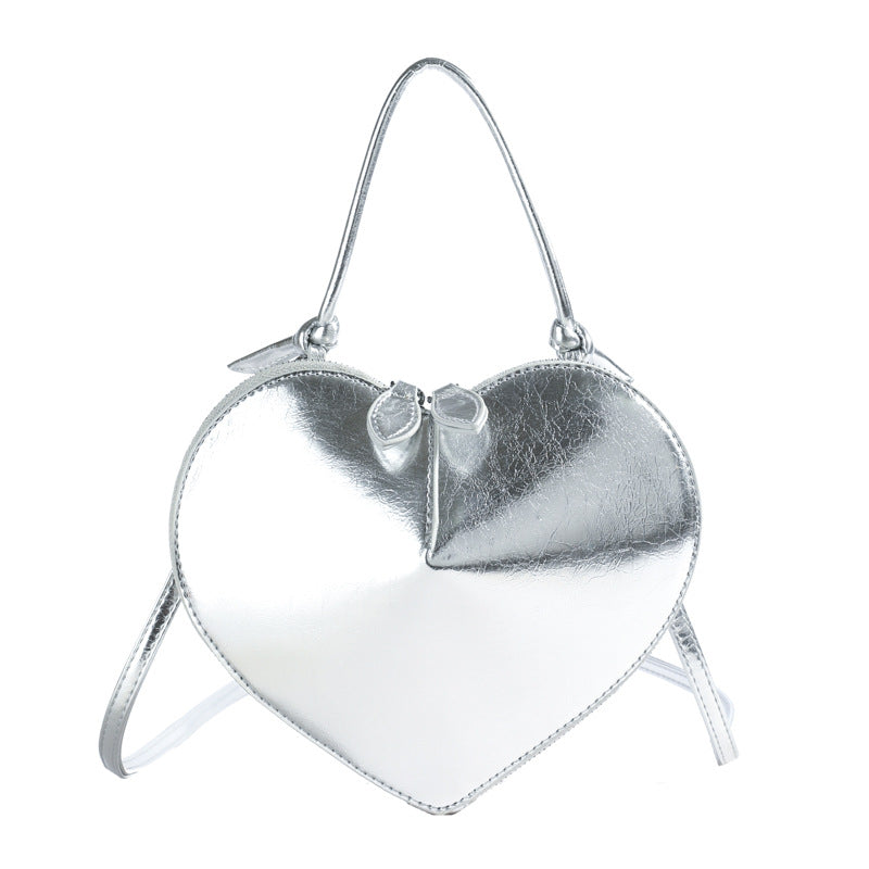 Women's Heart Internet Fire High-grade Red Wedding Banquet Underarm Bag