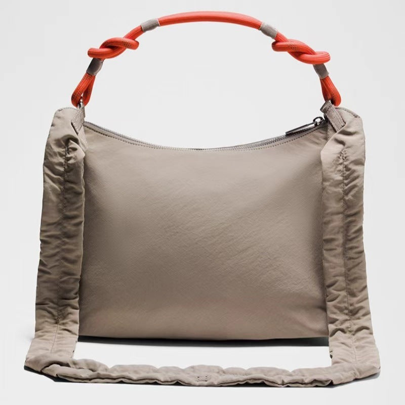 Underarm Drawstring Ruffle Fashion Commuter Dumplings Women's Messenger Bag