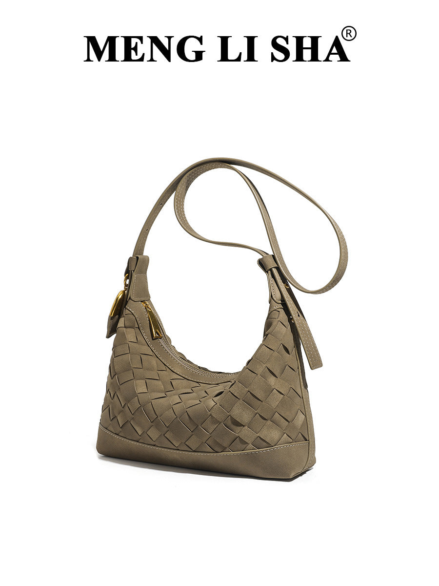 Women's Niche Woven Fashion Underarm High Sense One Shoulder Bags