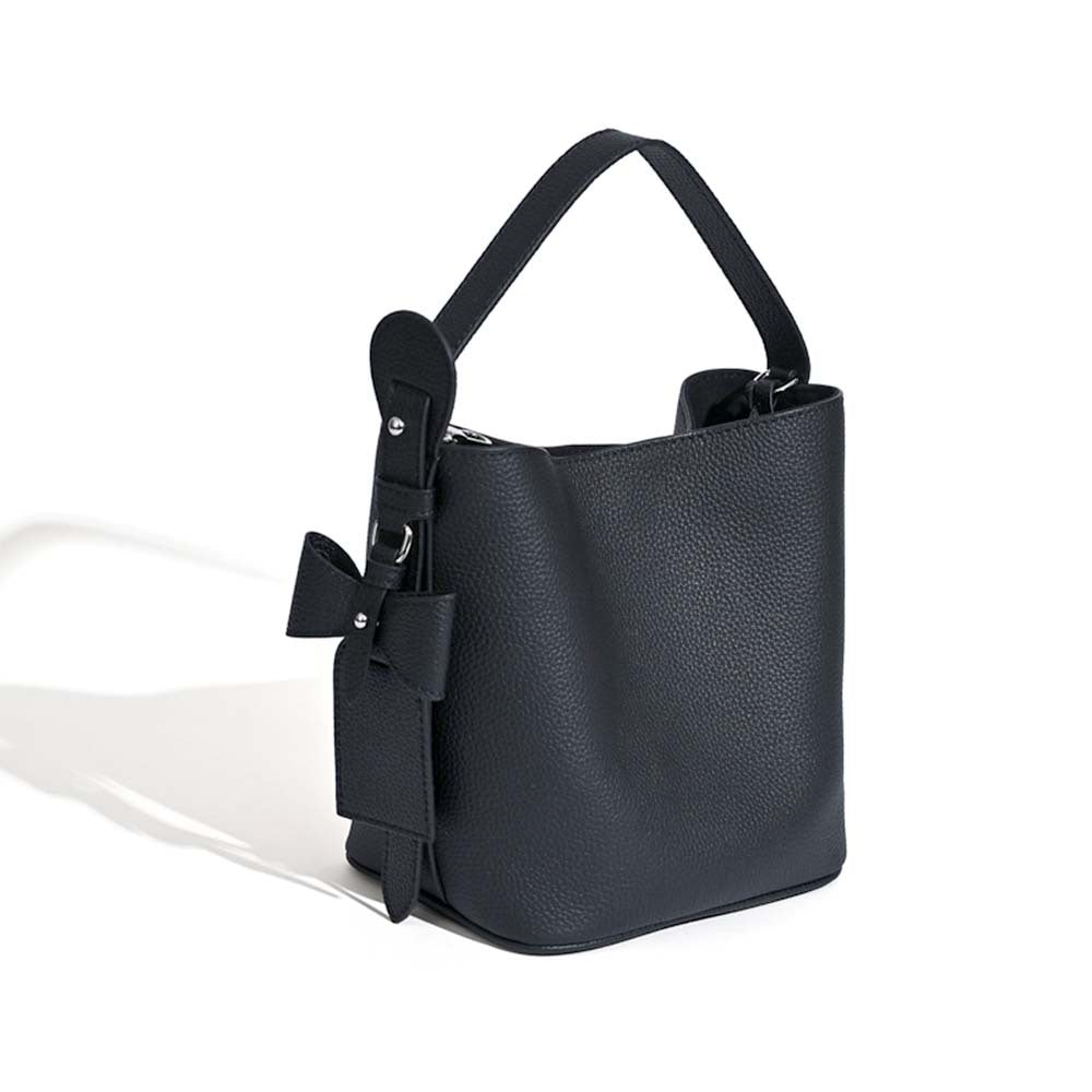 Women's Top Layer Cowhide Good-looking Bow Simple Bags