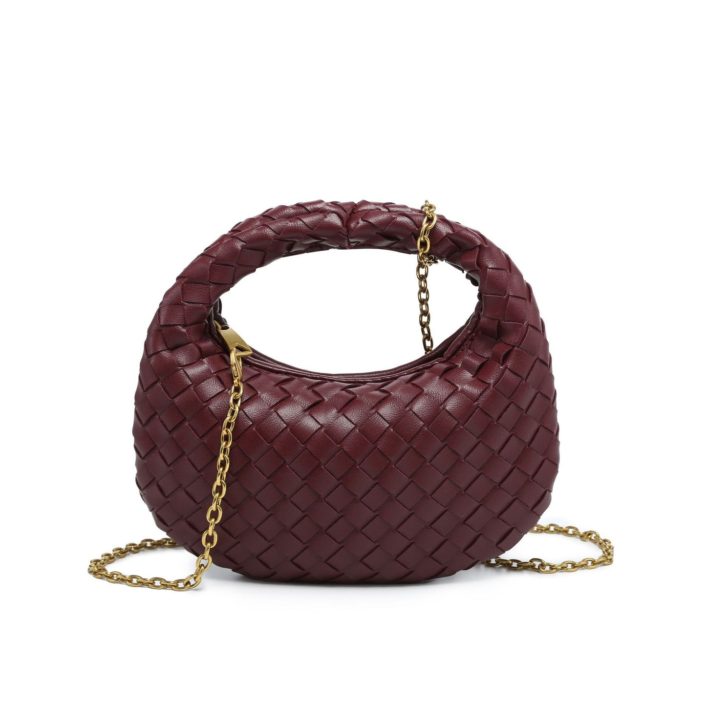 Women's Fashion Solid Color Simple Trend Woven Women's Messenger Bag