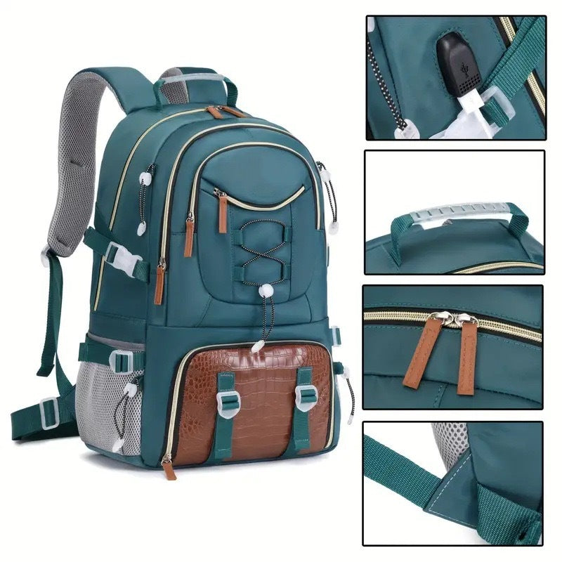 Good-looking Large Capacity High Sense Hiking Oxford Leisure Backpack