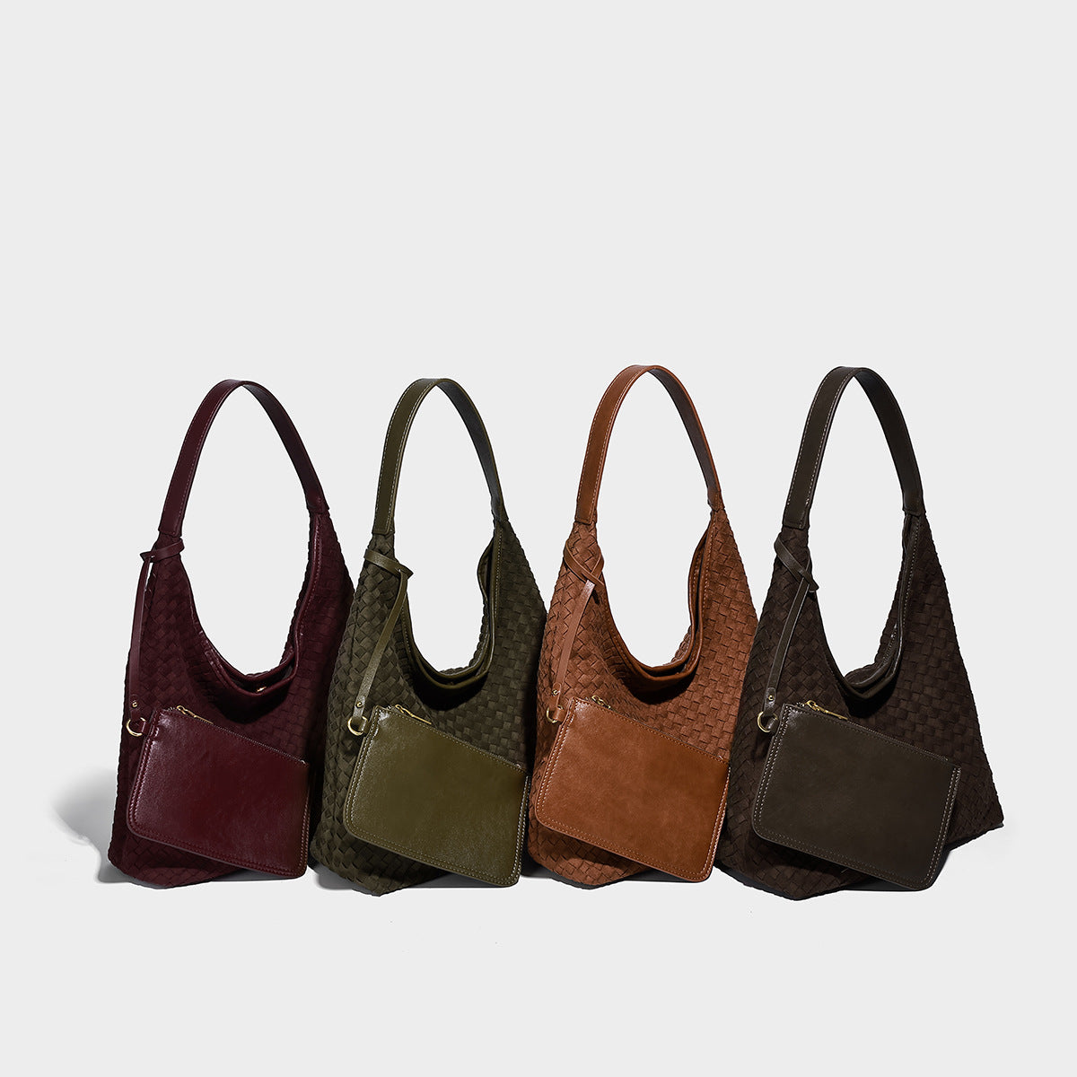 Women's Leather Hand-woven Commuter Simple Large Capacity Design Tote Bag