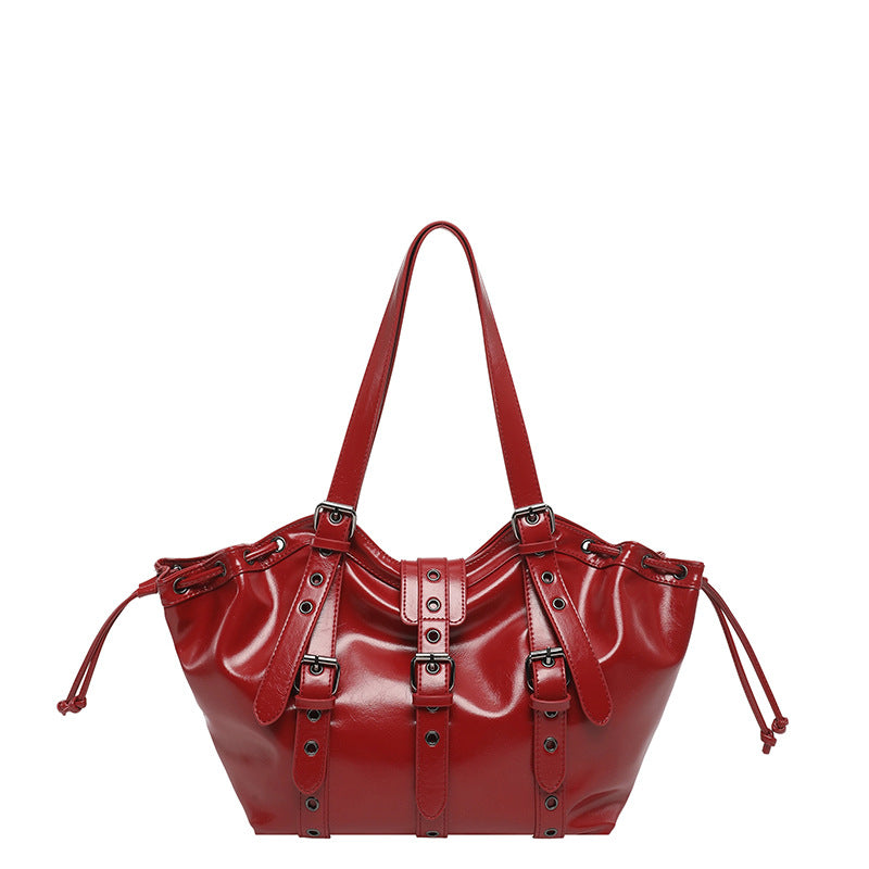 Women's Retro Large Capacity Spring Niche Commuter Women's Shoulder Bag