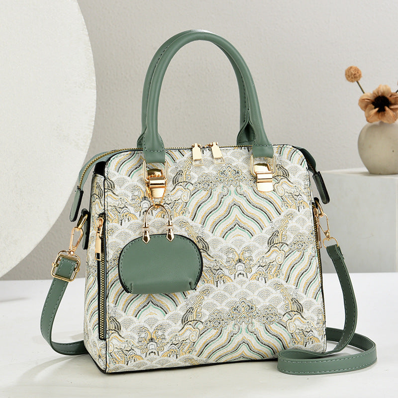 Style Embroidery Mom Birthday Gift Pouch Bags