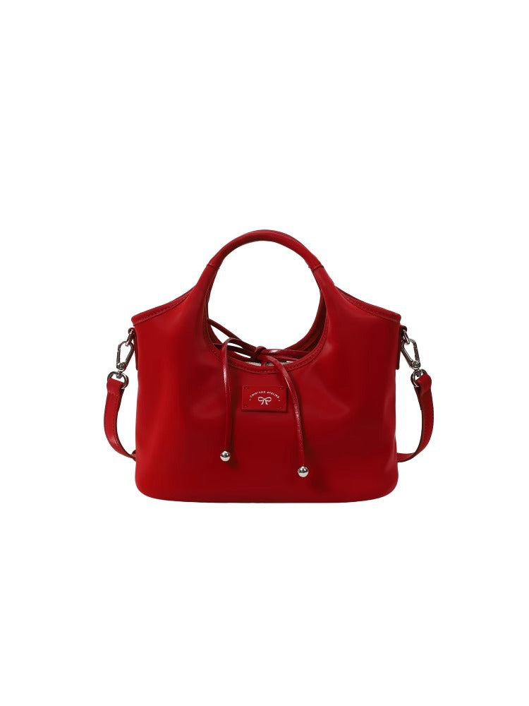 Women's Shop Owner Summer Mercerized Red Tote Bags