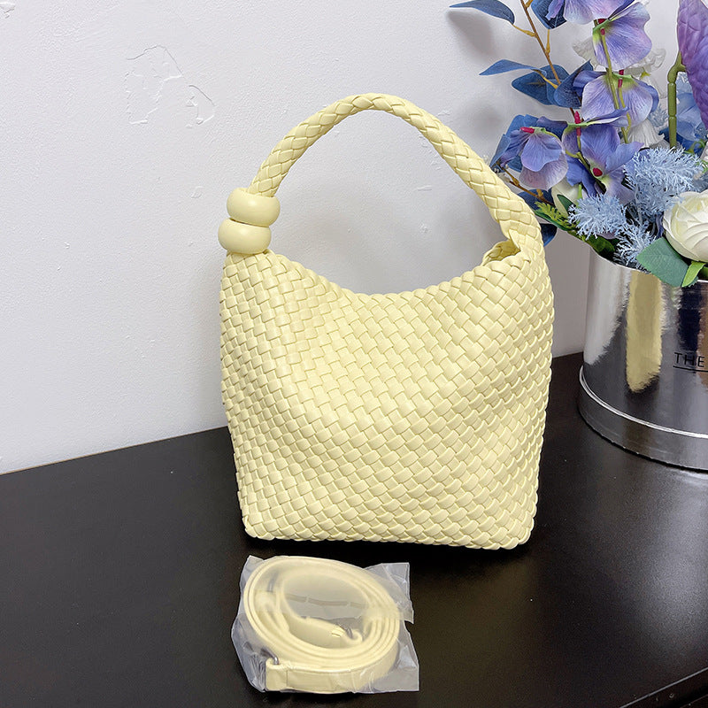 Women's Handmade Woven Vegetable Basket Beach Vacation Women's Shoulder Bag