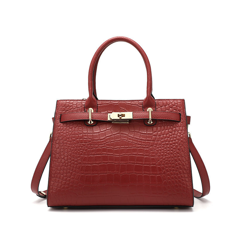 Women's Summer Fashion Large Capacity Genuine Leather Women's Handbag