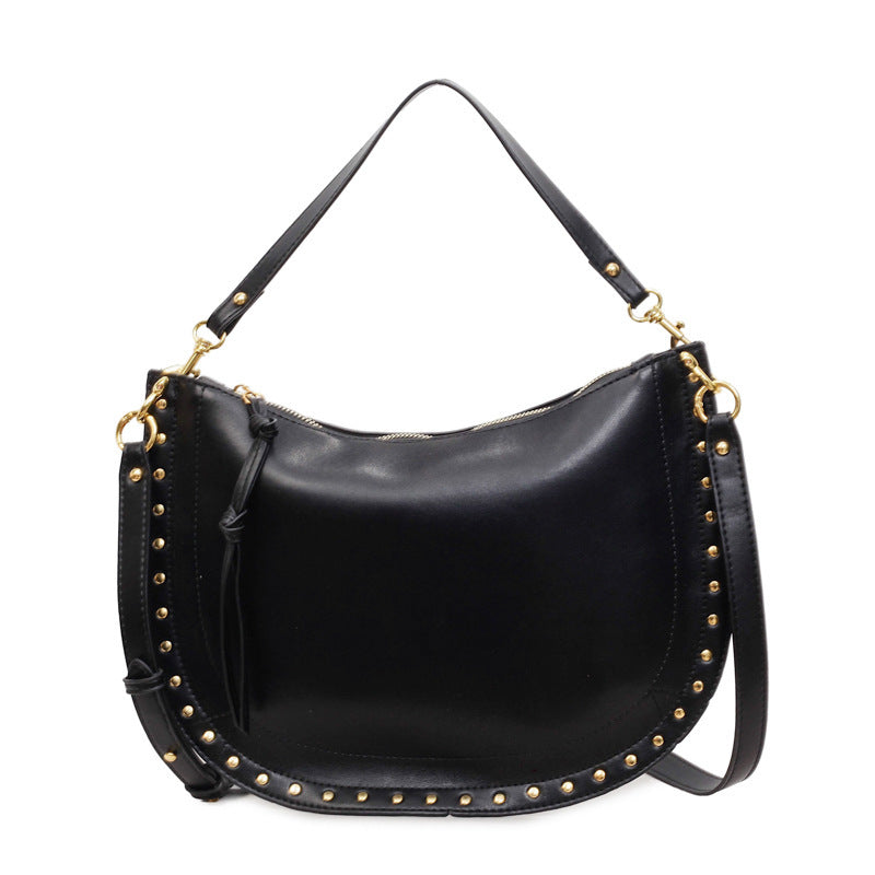 Women's Retro Large Capacity Spring Rivet Temperament Bags