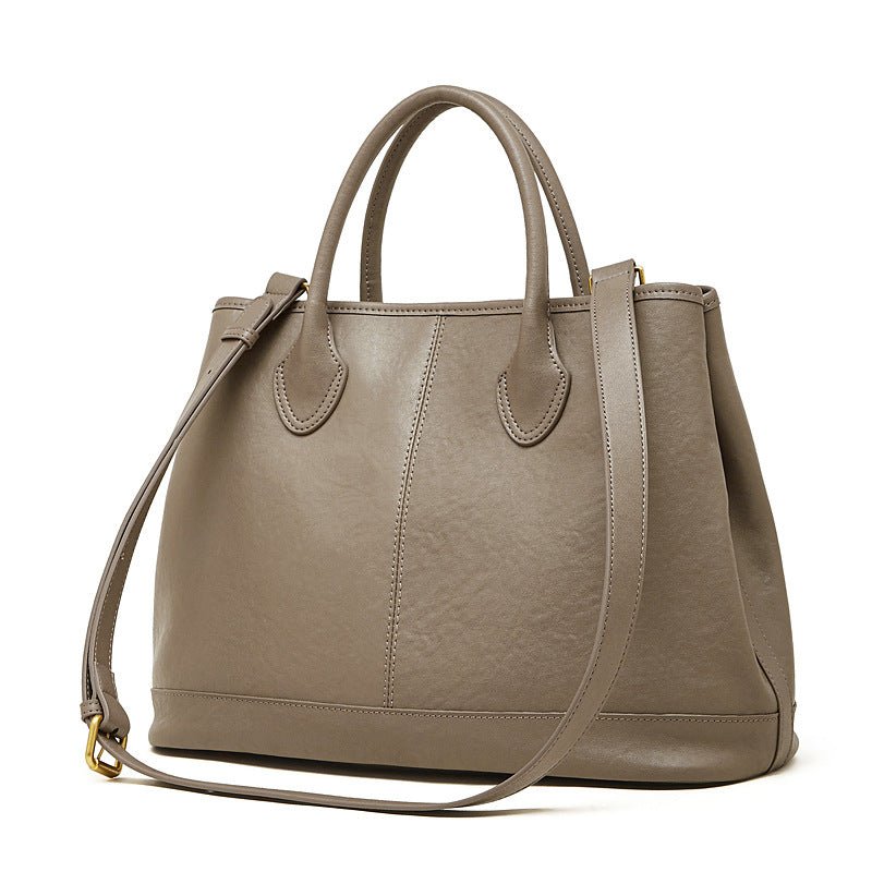 Women's Genuine Leather Versatile Large Capacity Fashion High Women's Shoulder Bag