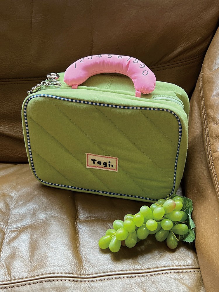 Ha Pocket Buggy Large Capacity Niche Double-headed Zipper Makeup Bag