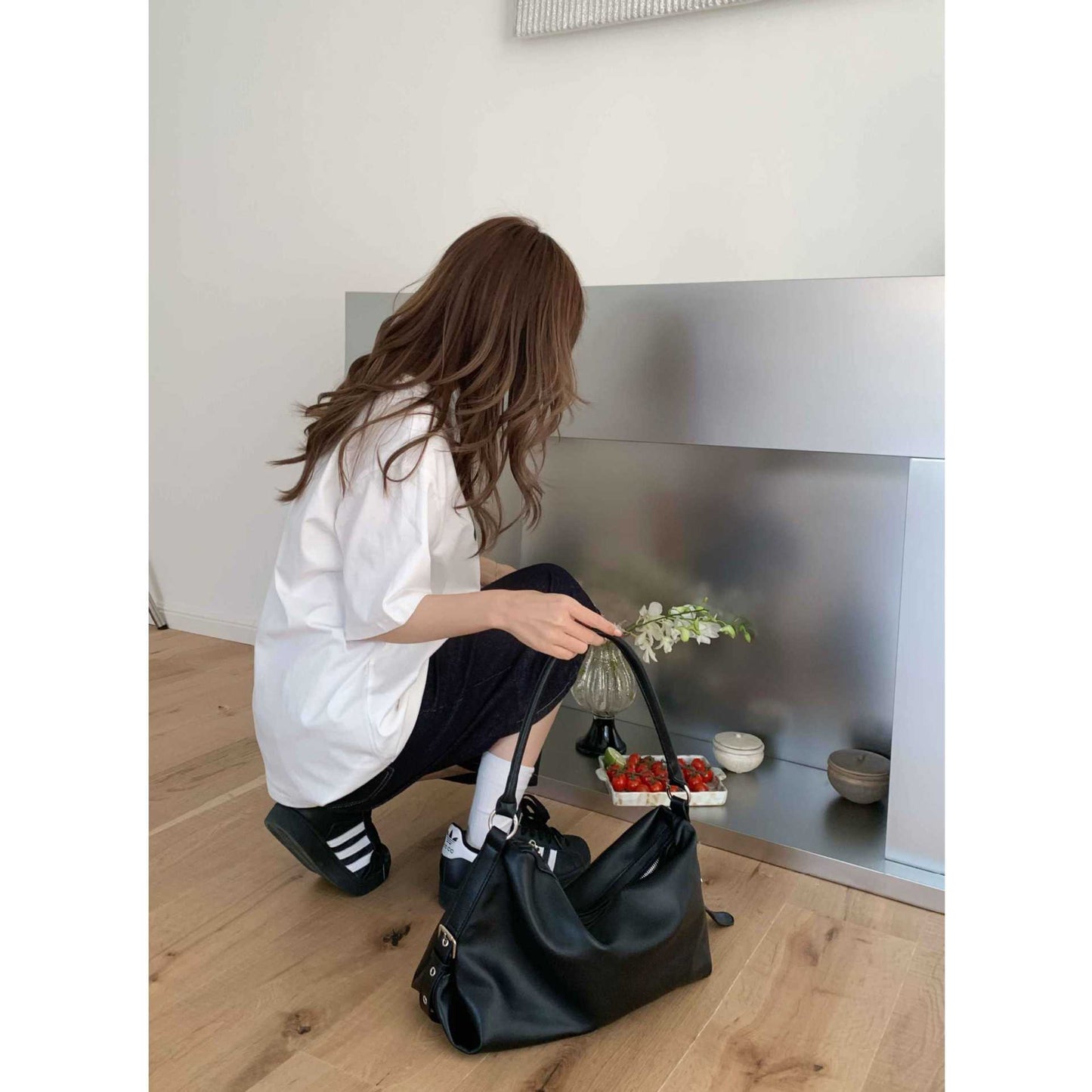 Women's Niche Design Zipper Korean Large Capacity Hand Carrying Women's Shoulder Bag