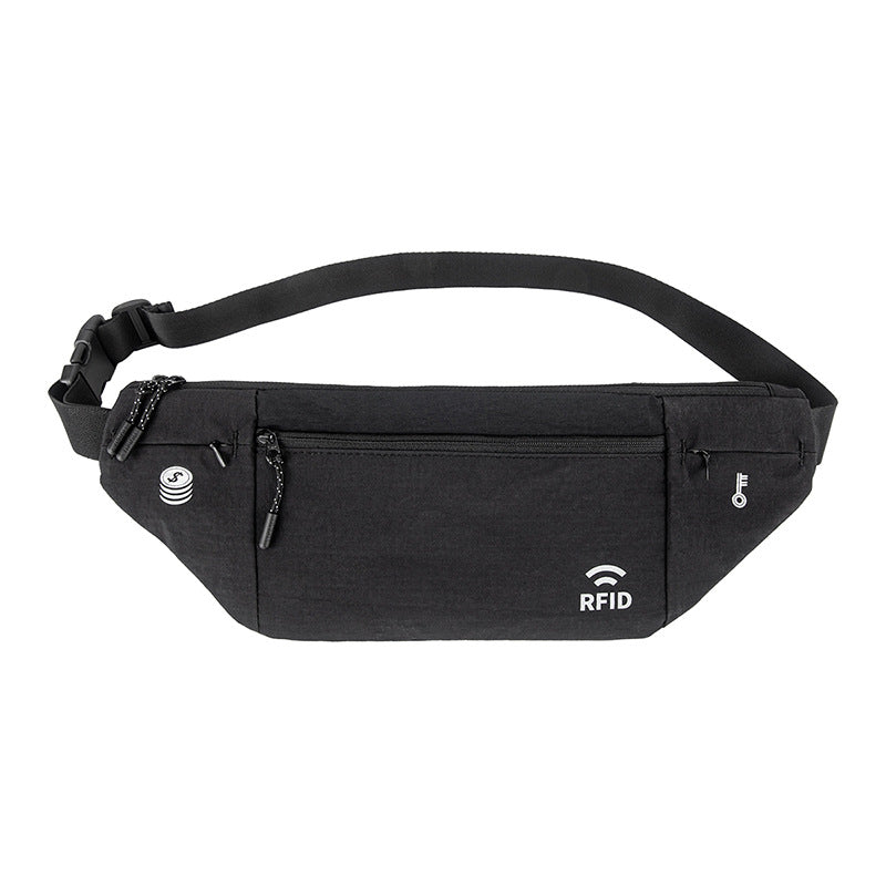Pocket Running Waterproof Nylon Close-fitting Lightweight Sport Waist Bag, Accessory Bag