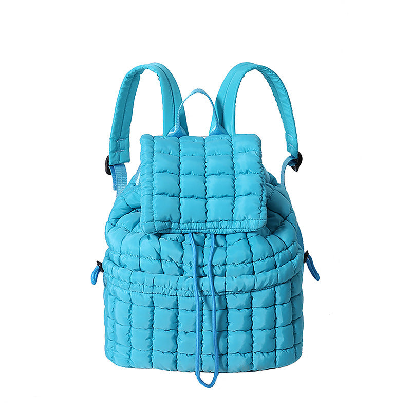 Women's Fashion Commuter Large Capacity Fluffy Plaid Backpacks