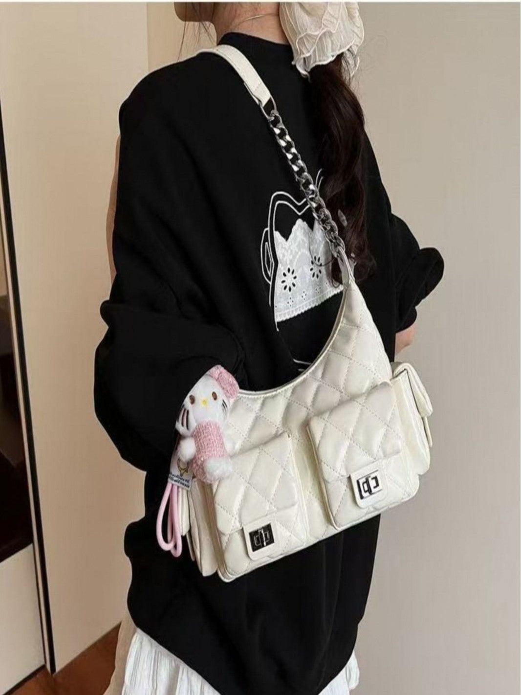 Women's Style Rhombus Spring Fashion Leisure Chain Women's Shoulder Bag