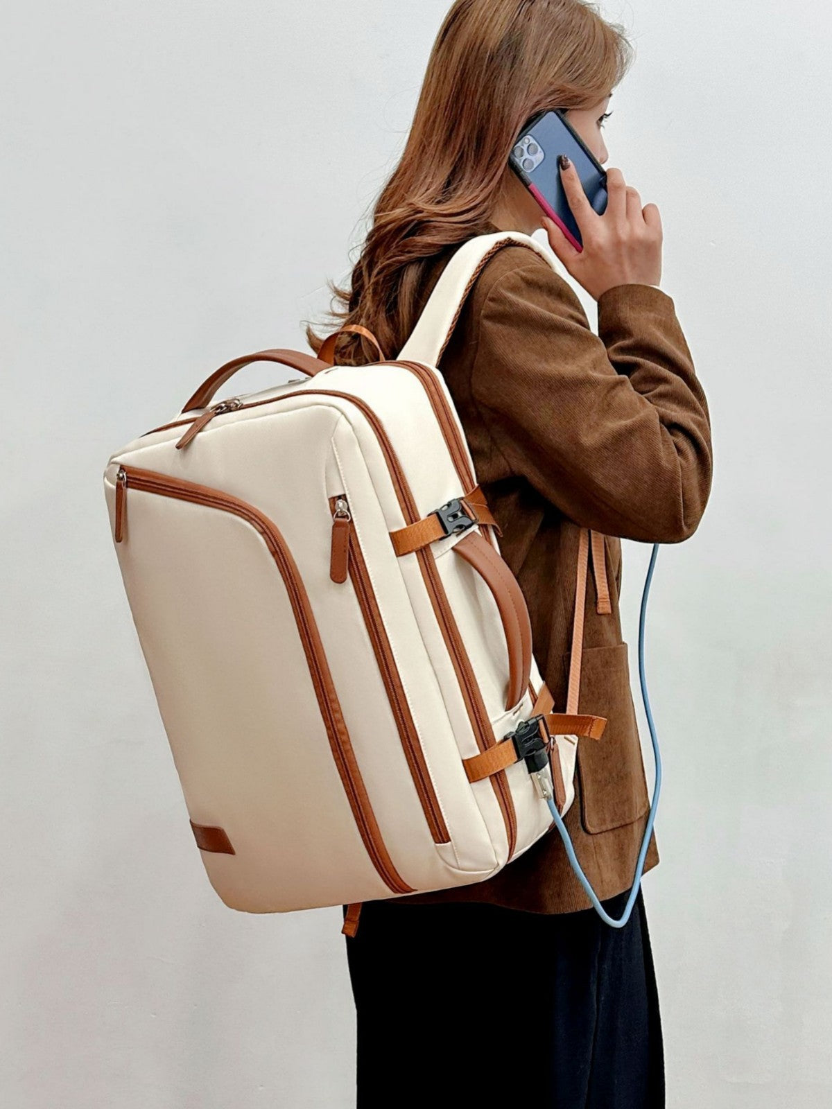 Durable Large Capacity Scalable Computer Fashion Business Backpack