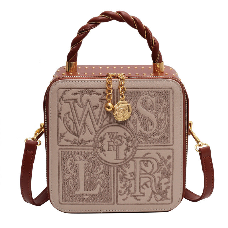Design Female Lady Popular Portable Embroidery Women's Handbag