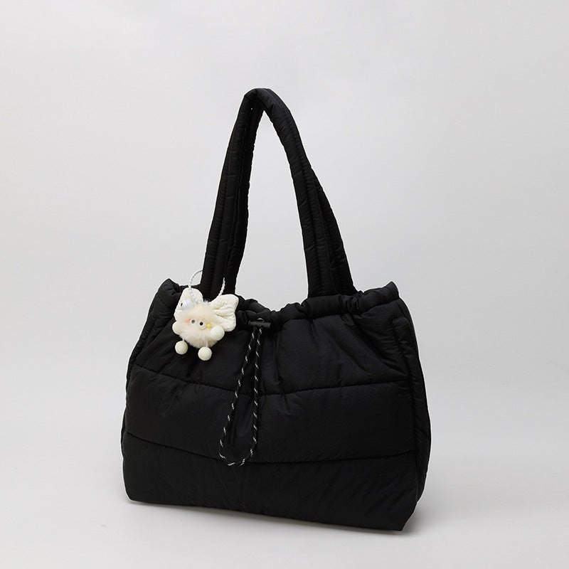 Women's Down Large Capacity Quilted Versatile Underarm Trendy Cotton Women's Shoulder Bag
