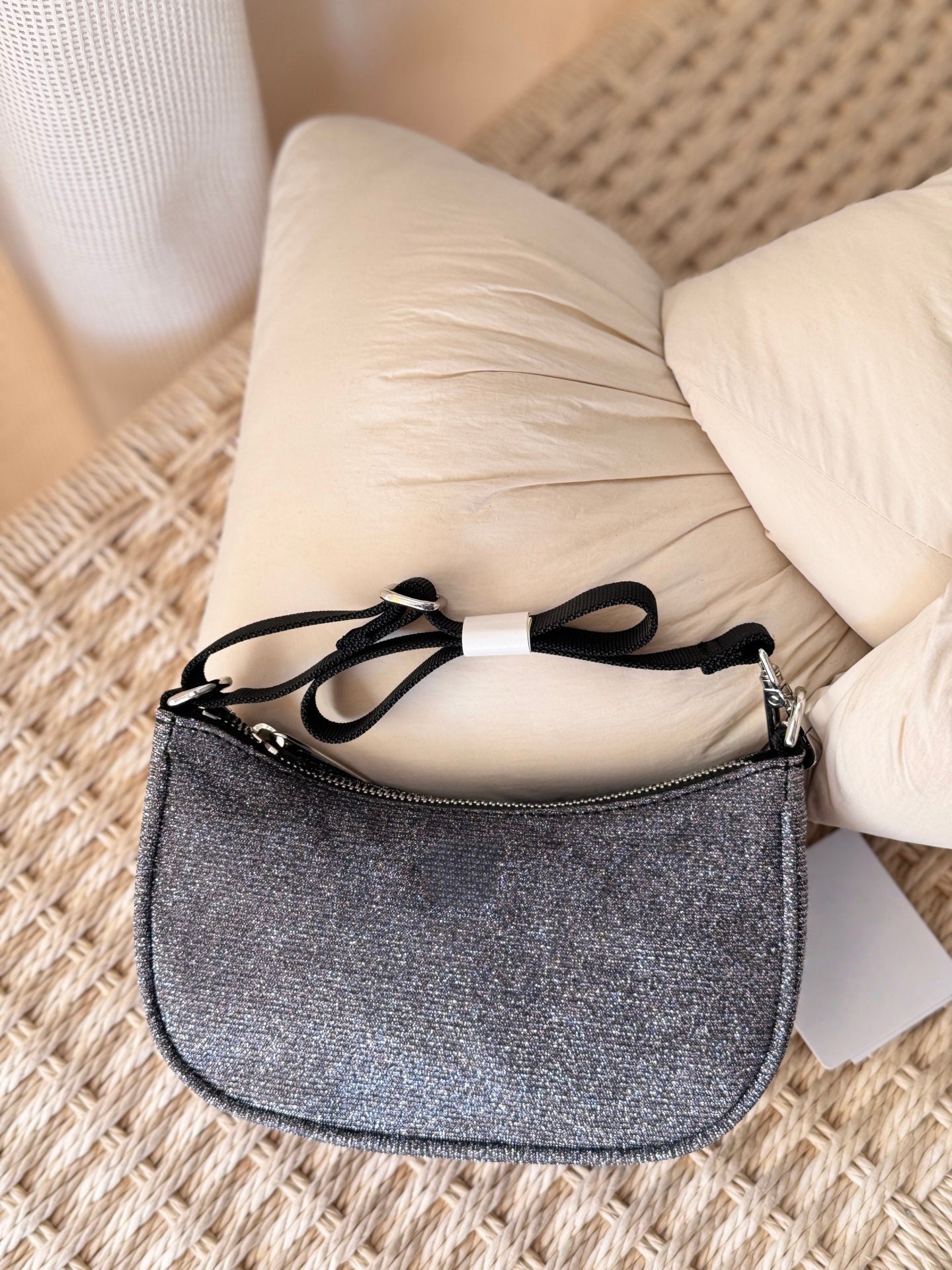 Style Shiny Crescent Large Capacity Trendy Underarm Bag