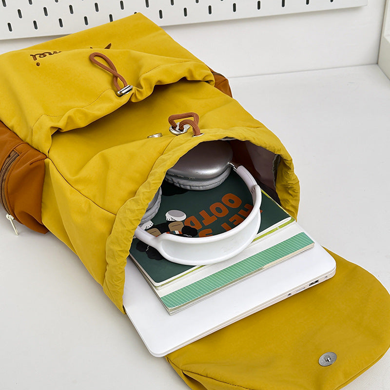 Women's Solid Color Simple Drawstring Out Bags