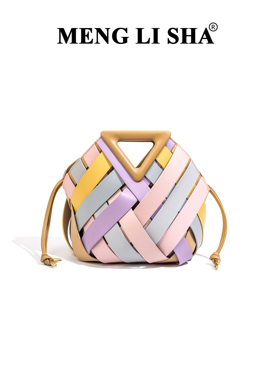 Women's Niche Hand-woven Commuting Fashion Combination Vegetable Bags