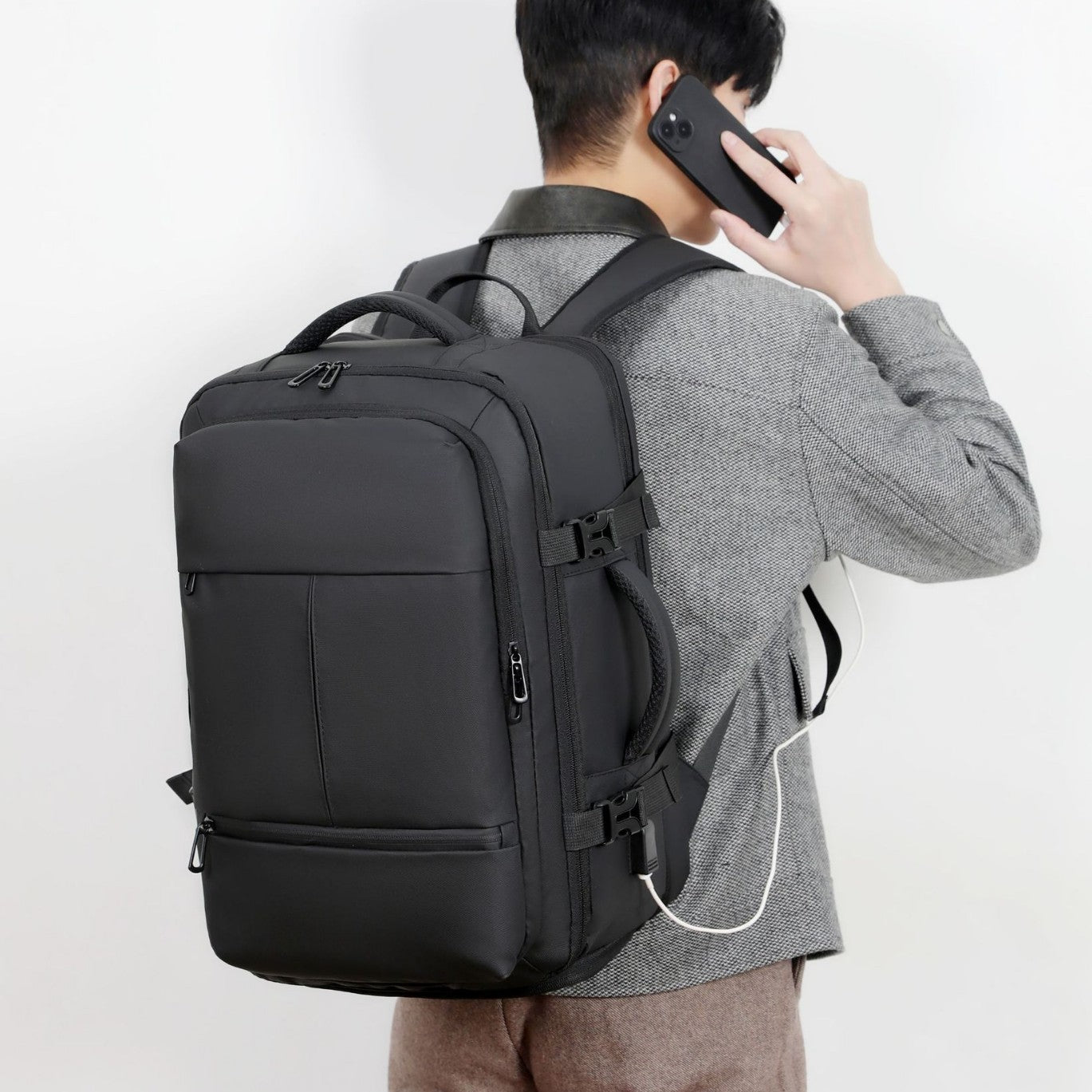 Men's Large Capacity Portable High Sense Commute Backpacks