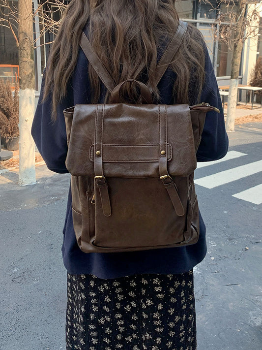 Uniform Preppy Style Retro Cambridge College Class Book Backpacks