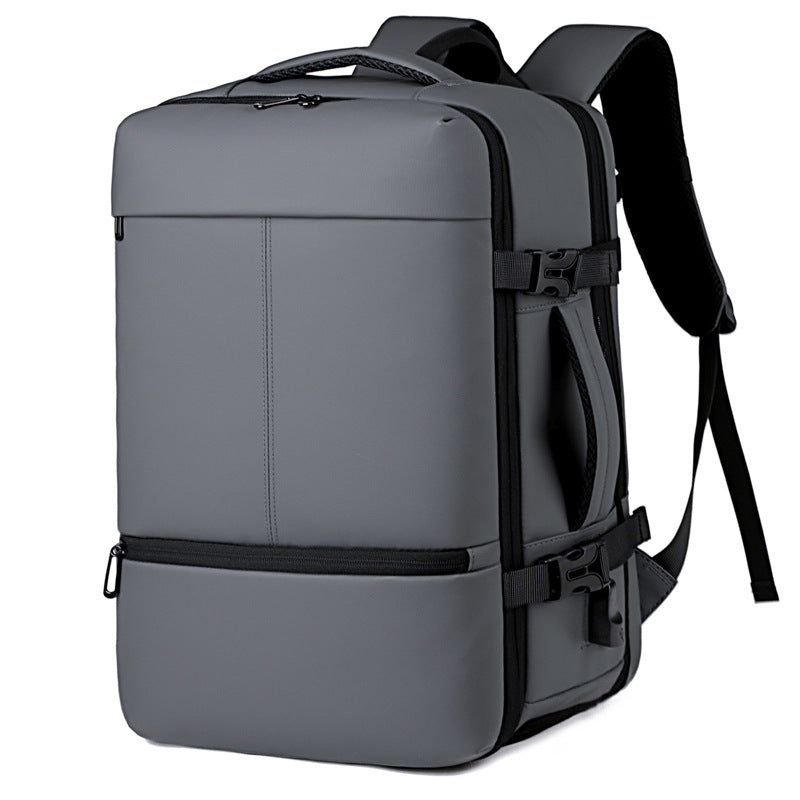 Men's Large Capacity Commuter Practical Scalable Printed Backpacks