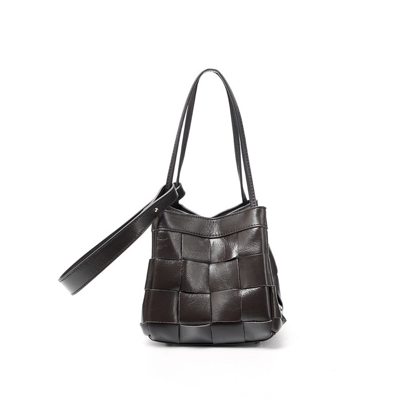 Women's Cowhide Hand-woven High-grade Genuine Leather Vegetable Women's Handbag