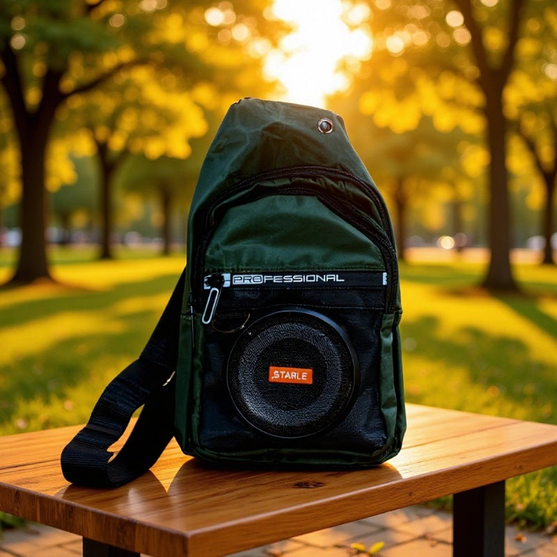 Casual Classic Creative Audio Waterproof Portable Sport Waist Bag, Accessory Bag