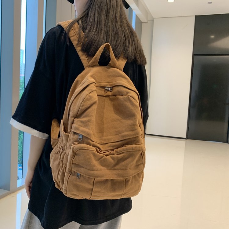 Women's Retro Large Capacity Simple High Fashion Backpacks