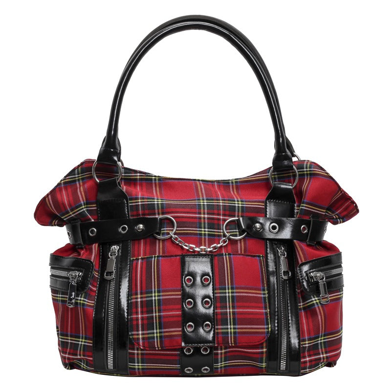 Women's Motorcycle Rivet Large Capacity Portable Class Women's Messenger Bag