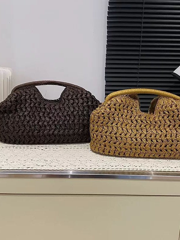 Women's Hand Carrying Straw Special Interest Light Luxury High Tote Bag