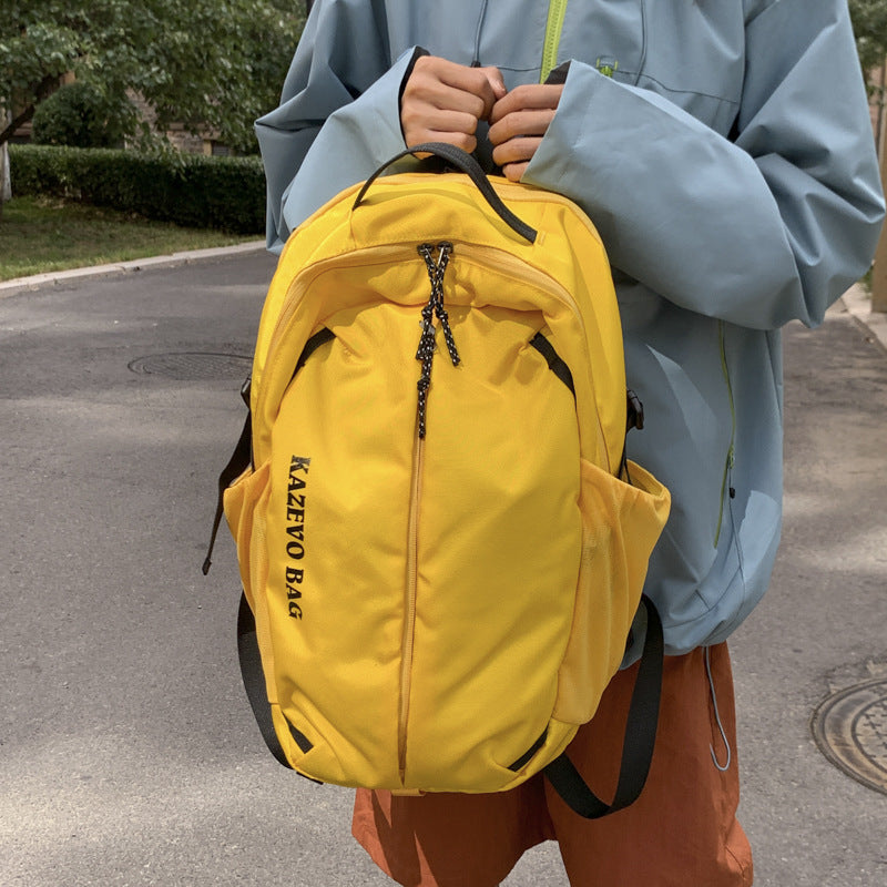 Style Good-looking Fresh Contrast Color Female Lightweight Leisure Backpack
