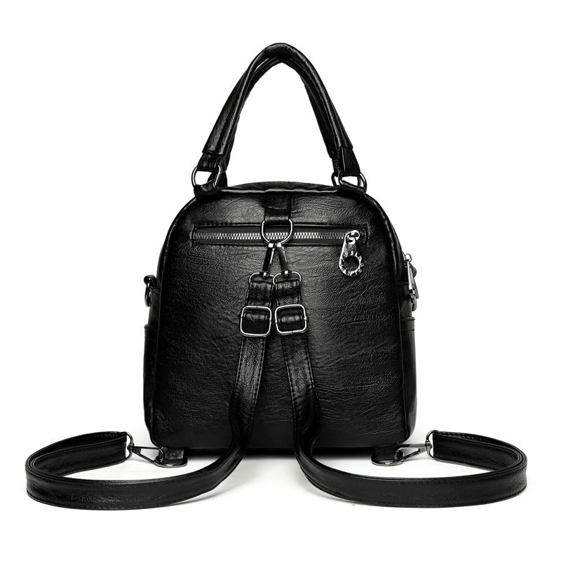 Pretty Sheepskin Preppy Style Retro Simple Backpacks