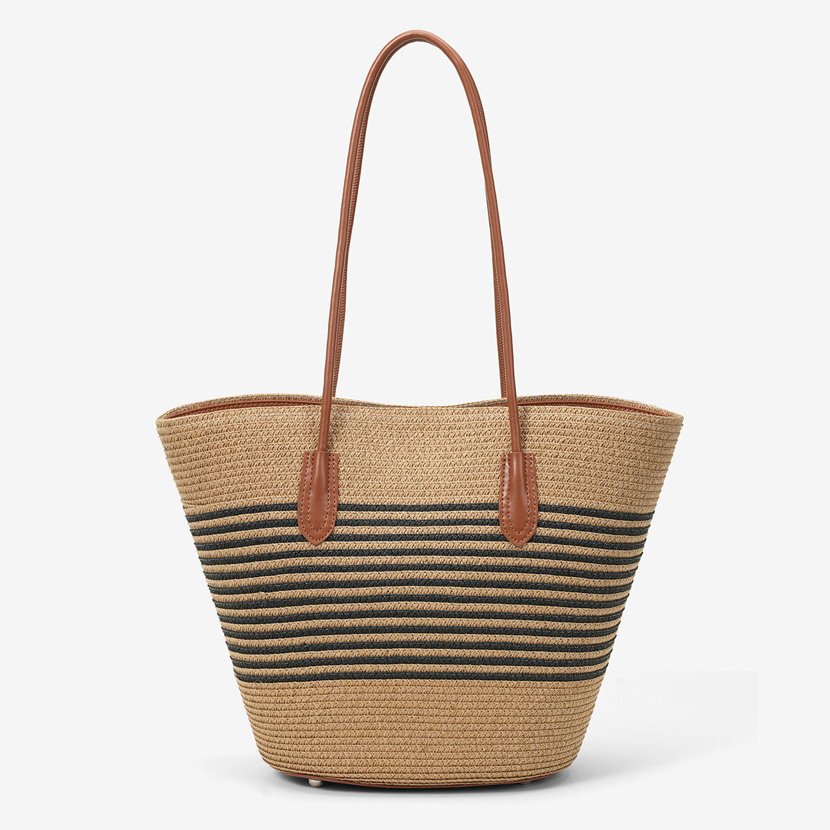 Women's Capacity Straw Woven Vacation Seaside Vegetable Basket Tote Bags