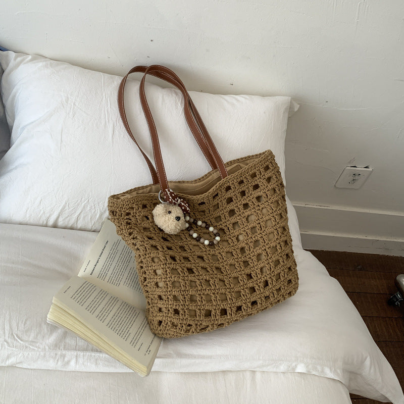Large Capacity Woven Fashion Seaside Holiday Tote Bag