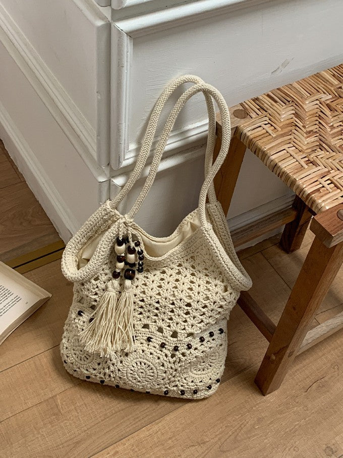 Hollow Seaside Cotton String Commuter Lazy Large Capacity Stylish Bags