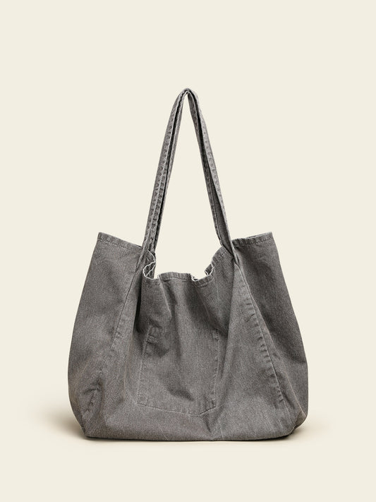 Women's Distressed Canvas For Idle Style Large Bags