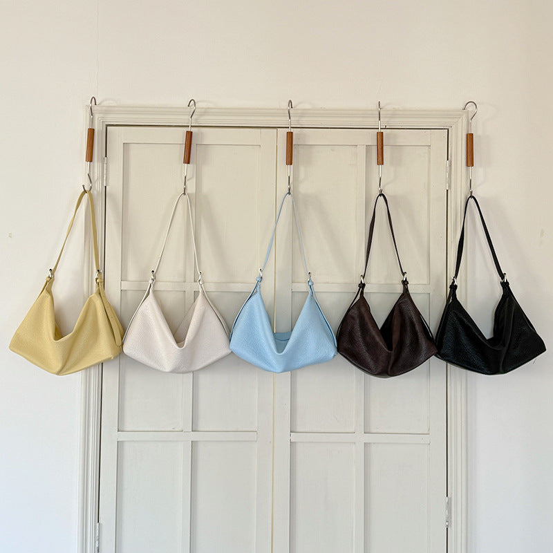 Women's Minority Simple Dumpling Korean Large Capacity High-grade Idle Style Underarm Bags